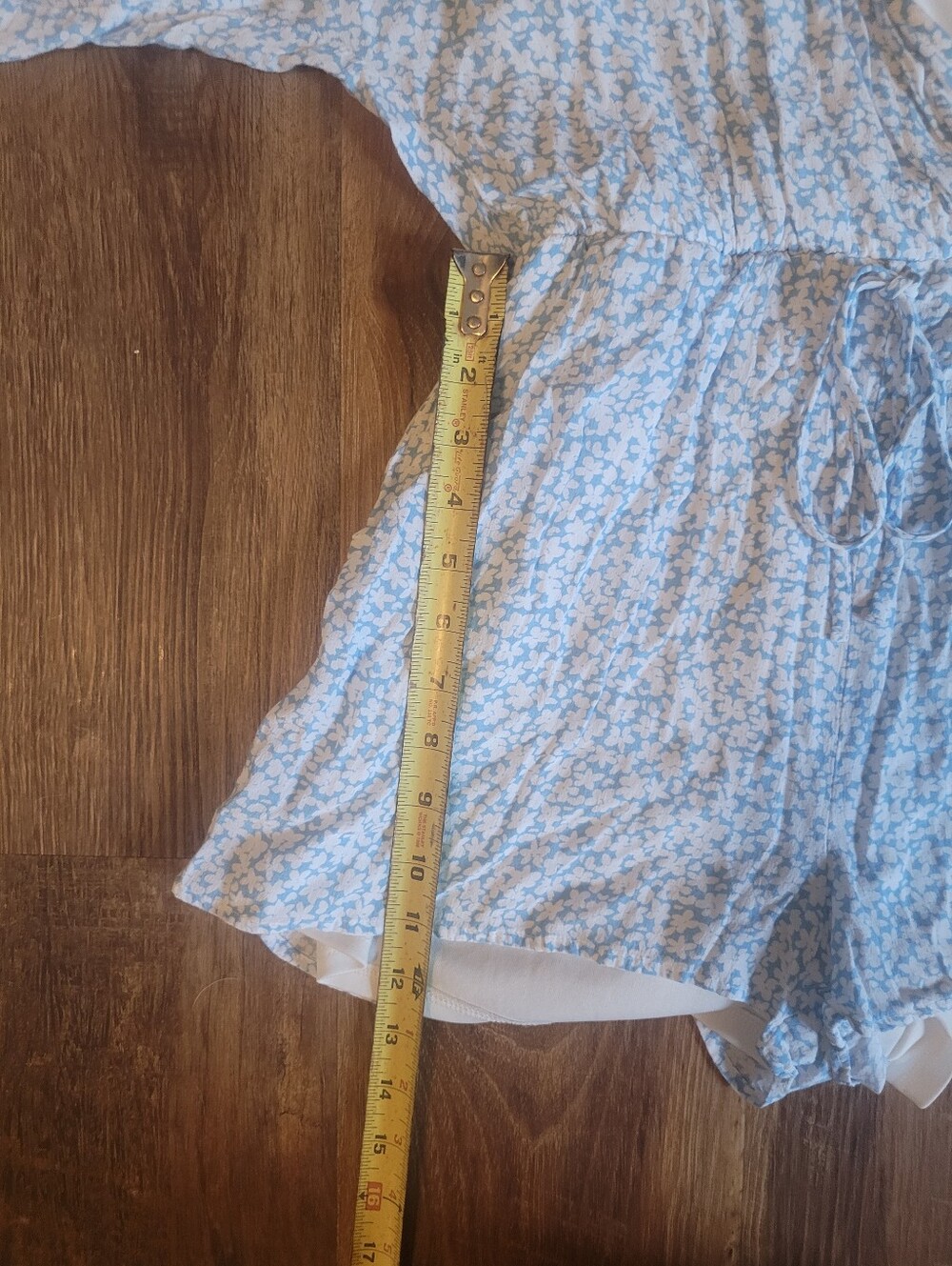 Altar'd State Light Blue & White Floral Romper - Picture 8 of 10
